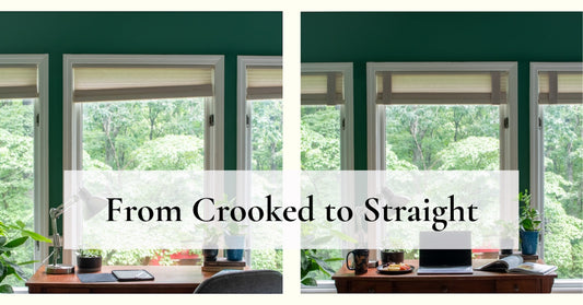 From Crooked to Straight: Window Shade Makeover